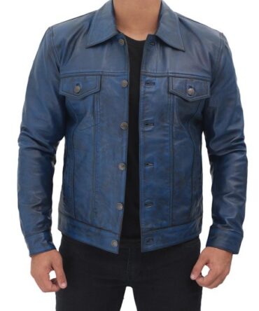 blue-leather-trucker-jacket