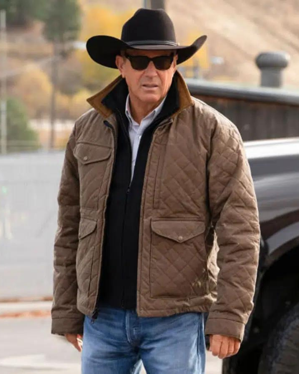 John Dutton Quilted Jacket | Yellowstone Season 5 Jacket