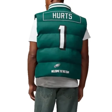 Jalen Hurts Off Season Eagles Puffer Vest