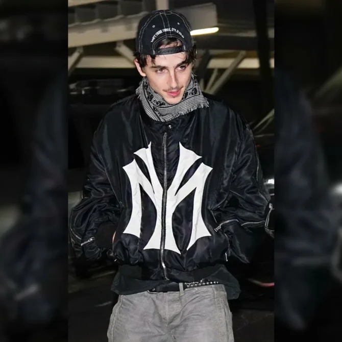 Timothée Chalamet Mowalola My City Jacket