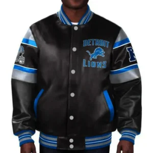 Detroit Lions Leather Jacket