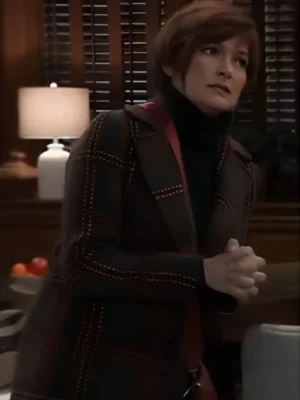 General Hospital 2024 Carolyn Hennesy Plaid Coat