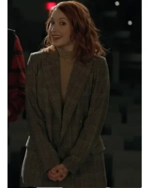 The Wish Swap 2025 Emily Tennant Grey Plaid Blazer