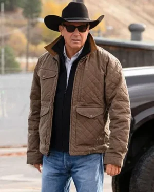 Yellowstone Season 5 John Dutton Quilted Jacket