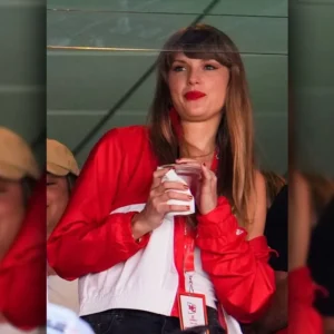 Red and White Chiefs Taylor Swift jacket