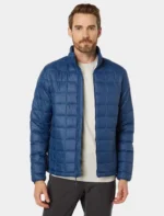 Men's Blue Quilted Puffer Jacket
