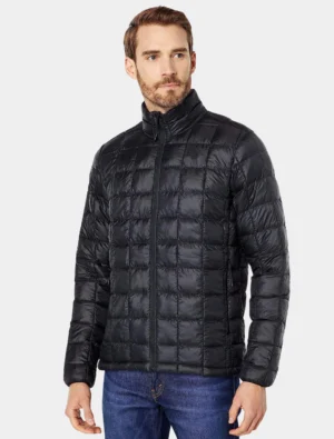 Modern Black Quilted Puffer Jacket