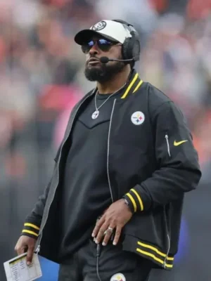 Mike Tomlin Pittsburgh Steelers Black Jacket